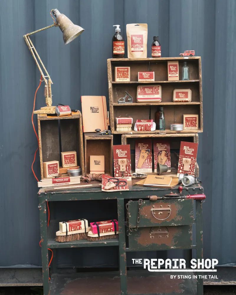 The Repair Shop Exfoliating Olive Soap with Brush-1